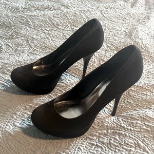 BAMBOO black platform stilettos. Size 10